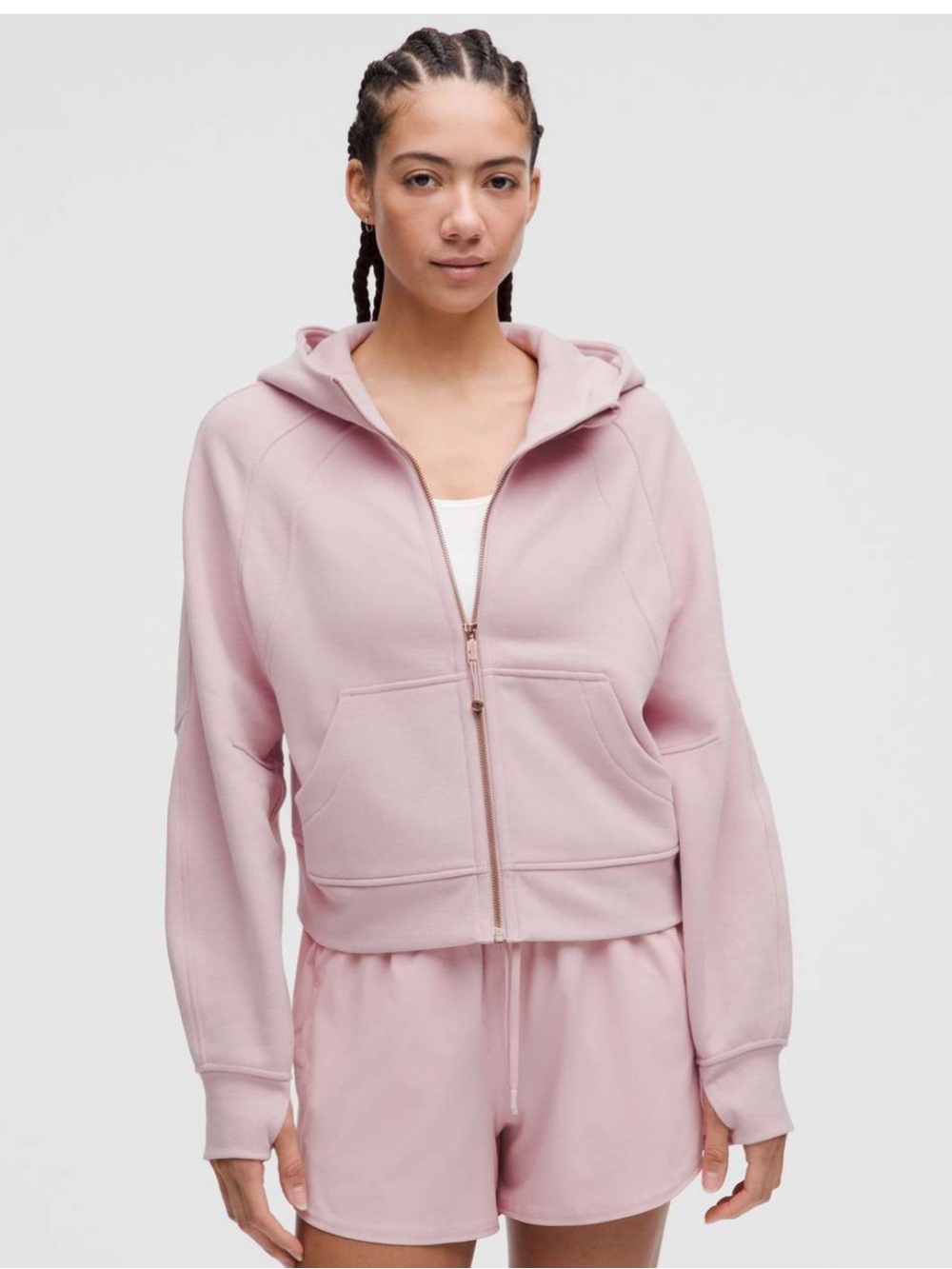 NWT Lululemon Scuba Oversized Full-Zip Hoodie / Pink Haze / Rose Gold